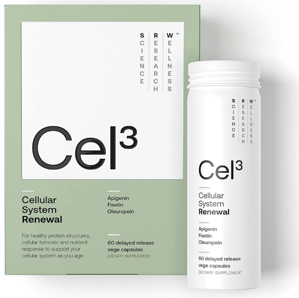 SRW Cel³ Renewal supplement with fisetin and apigenin for senescence support